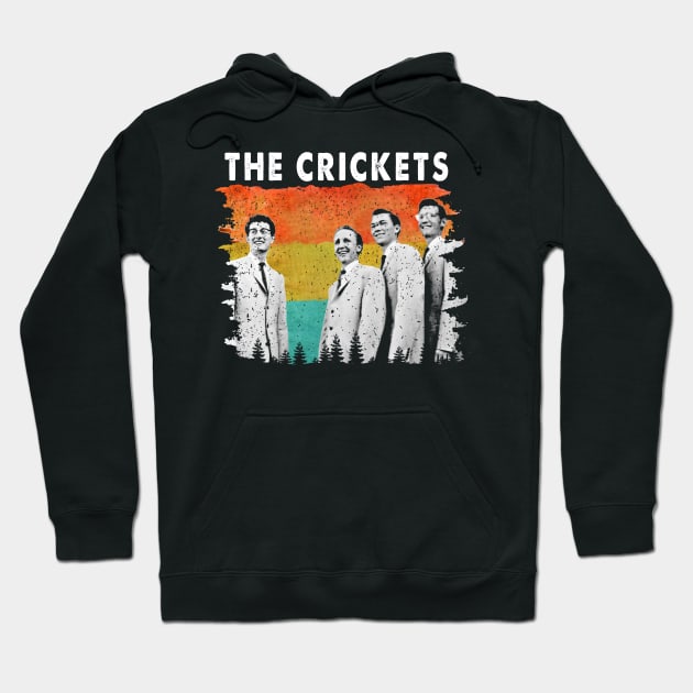 Crickets Unplugged Acoustic Rock Legends Tee Hoodie by Mckenna Paucek